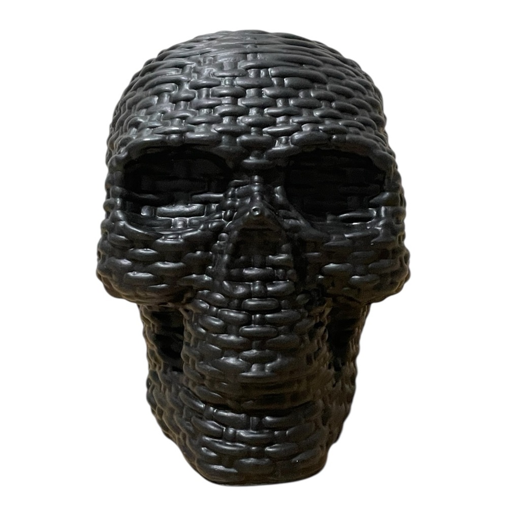 Hyde and EEK! Black Woven Skull Decor